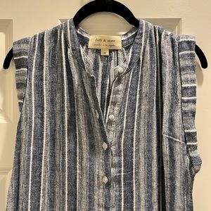 Blue tunic style dress